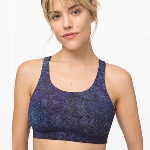 Size 12 Lululemon Energy Bra *Nulux
Polar Lights Blue Multi